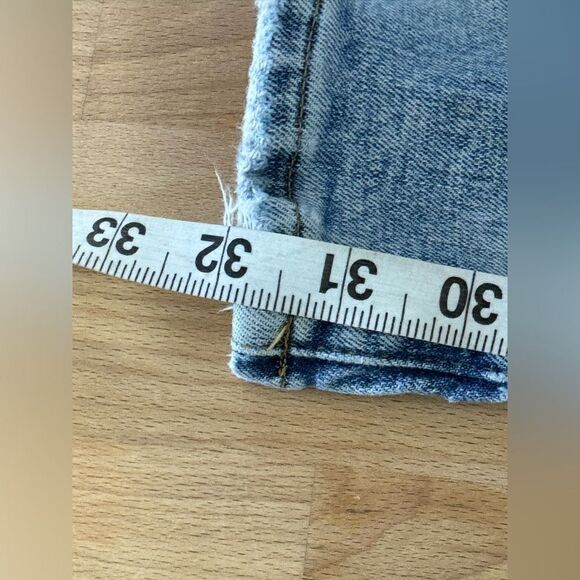 Purple Ripped Distressed Paint Spatter Skinny Jeans- Size 33" x 32" - Picture 16 of 16